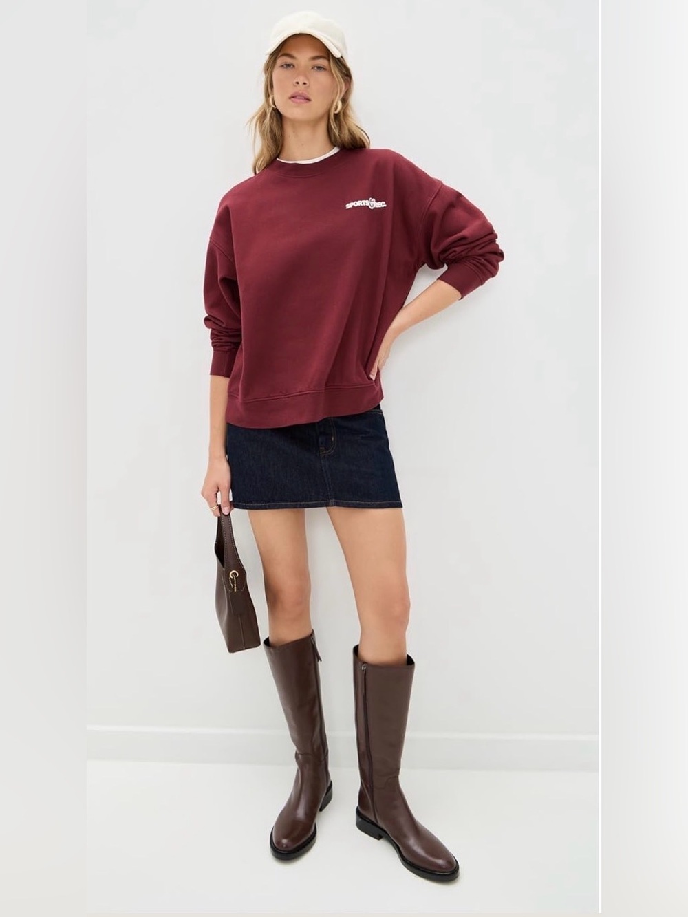 Reformation Nancy Knee High Riding Boot Espresso Brown Leather | 9 US, 39.5 EU - Picture 4 of 16